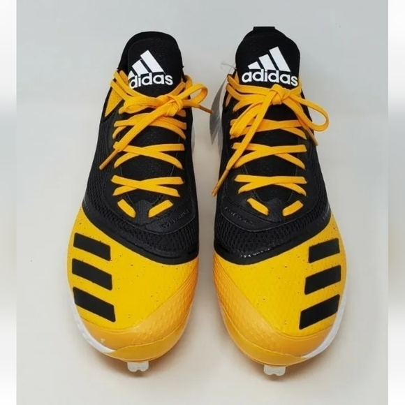 Adidas Icon V Bounce Cleats Baseball Shoes Yellow Black G28251 Men\'s Sz 14 New main image 8